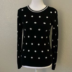 J Crew polkadot, sweater size small